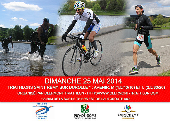 25 mai : Participez au Triathlon de Saint Rémy-sur-Durolle