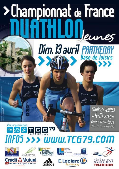 Championnat de France de Duathlon Jeunes à Parthenay