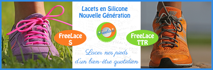 Freelace : Lacets Silicone nouvelle génération