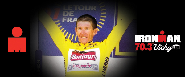 Un ancien maillot jaune du Tour de France sur l’IRONMAN 70.3 Vichy