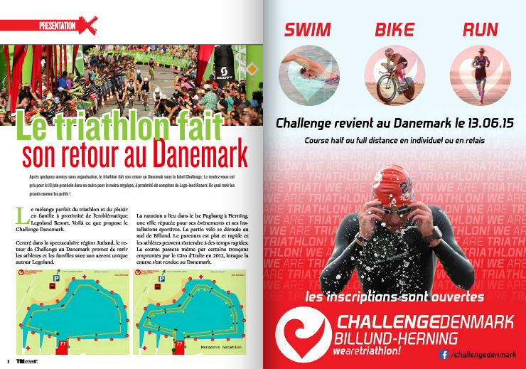 Le triathlon fait son retour au Danemark, à lire dans TrimaX#140