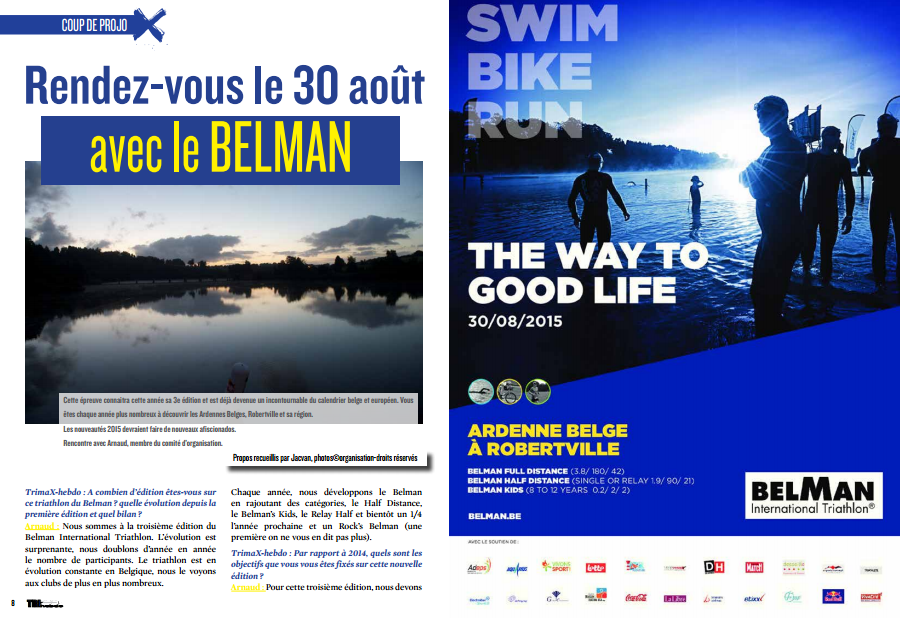 TrimaX#143 vous donne rendez-vous le 30 août au triathlon du Belman