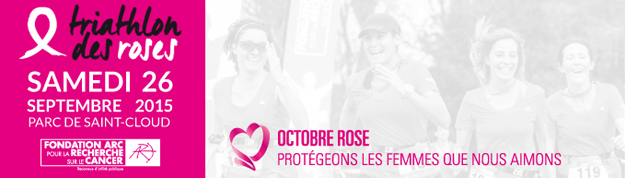 J-2 avant le Triathlon des Roses – Paris – 100 % féminin – Virginie Ledoyen, Valérie Payet, Priscilla Gneto se mobilisent pour la lutte contre le cancer du sein‏
