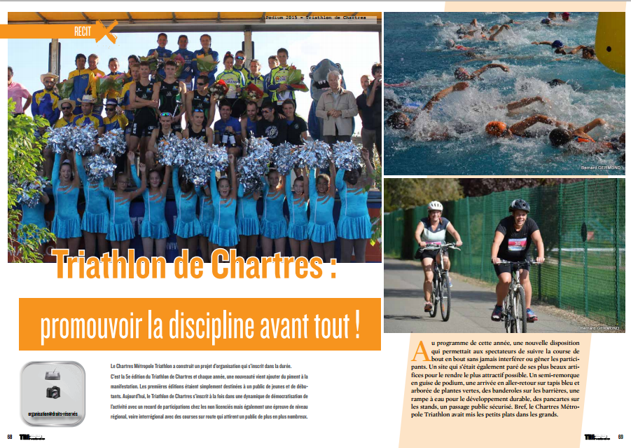 Dans TrimaX#146 ce mois-ci le Triathlon de Chartres : promouvoir la discipline avant tout !