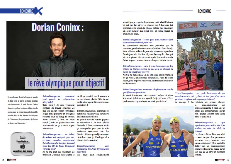 A lire dans TrimaX#152 Dorian Coninx : le rêve olympique pour objectif