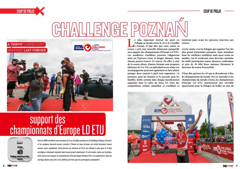 A ne pas manquer le challenge POZNAŃ, support des championnats d’Europe LD ETU