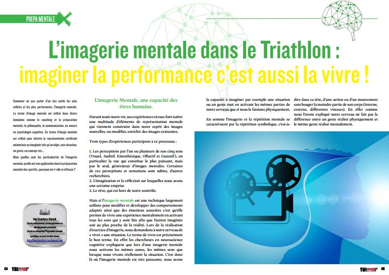 Découvrez dans TrimaX#154 l’imagerie mentale dans le Triathlon : imaginer la performance c’est aussi la vivre !