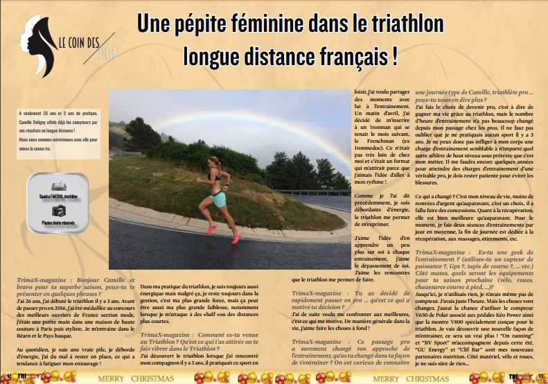 A lire dans TrimaX#159 : Une pépite féminine dans le triathlon longue distance français !