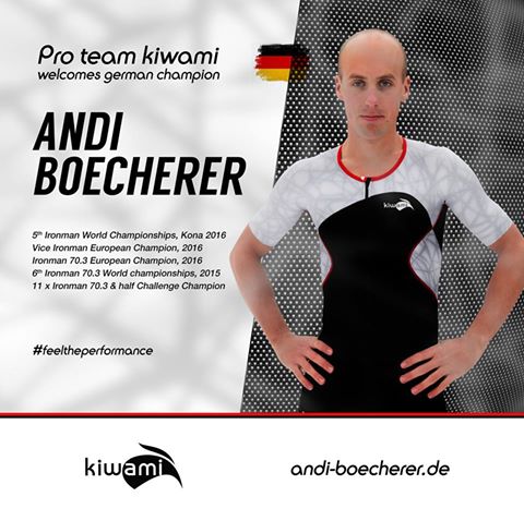 La star allemande du triathlon Andi Boecherer signe avec Kiwami !
