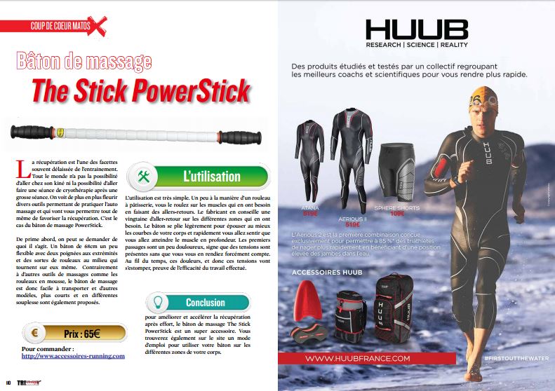Découvrez dans TrimaX#160 le bâton de massage  : The Stick PowerStick