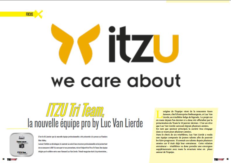 Découvrez avec TrimaX#160 ITZU Tri Team, la nouvelle équipe pro by Luc Van Lierde