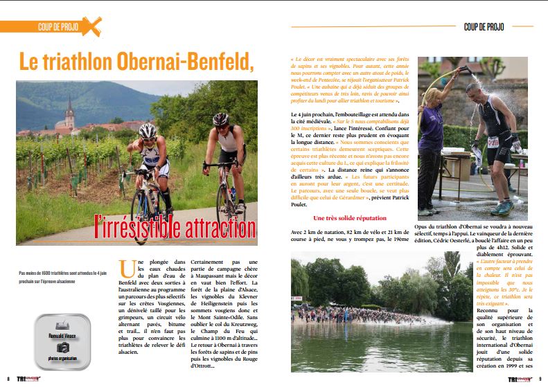 Découvrez dans TrimaX#161 : Le triathlon d’Obernai-Benfeld l’irrésistible attraction