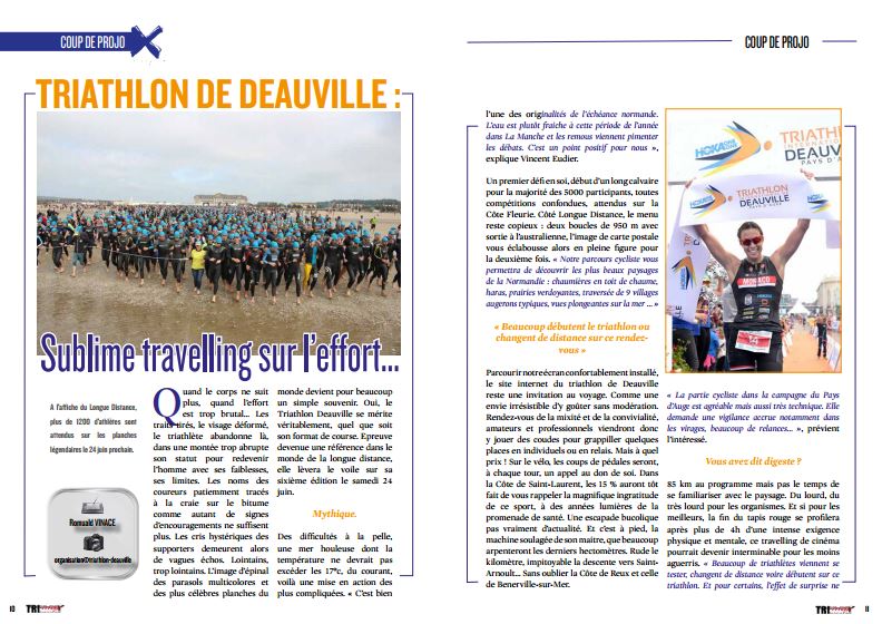 Coup de projo avec TrimaX#163 sur le Triathlon de Deauville