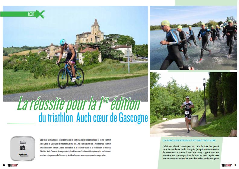 TrimaX#164 vous parle de la réussite pour la 1 re édition du triathlon Auch coeur de Gascogne