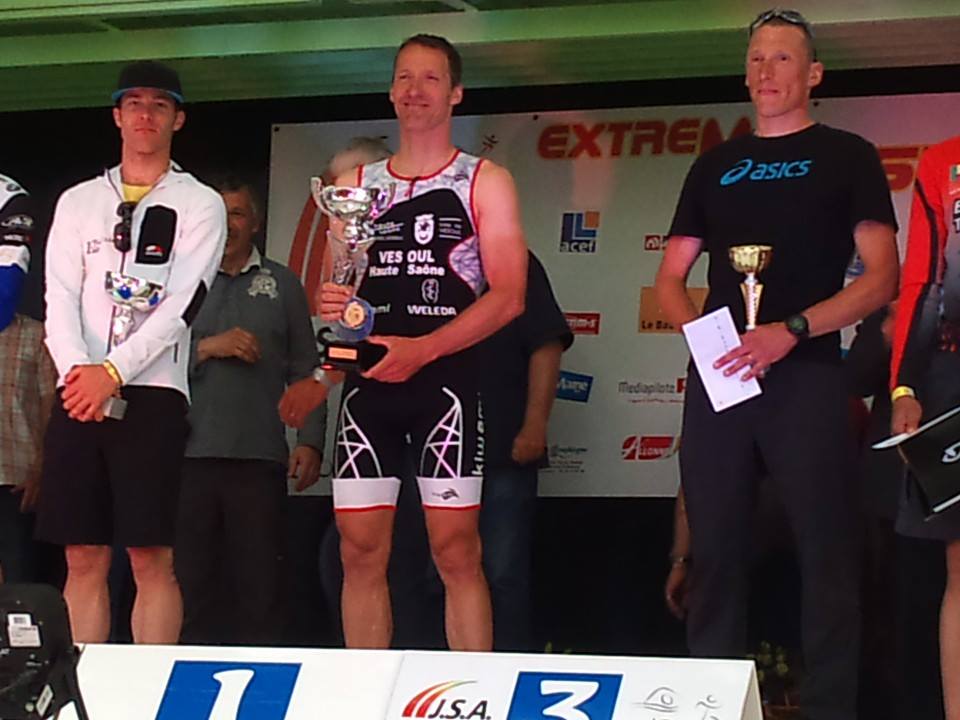 Triathlon de Mansigné: DFF devant Pannier