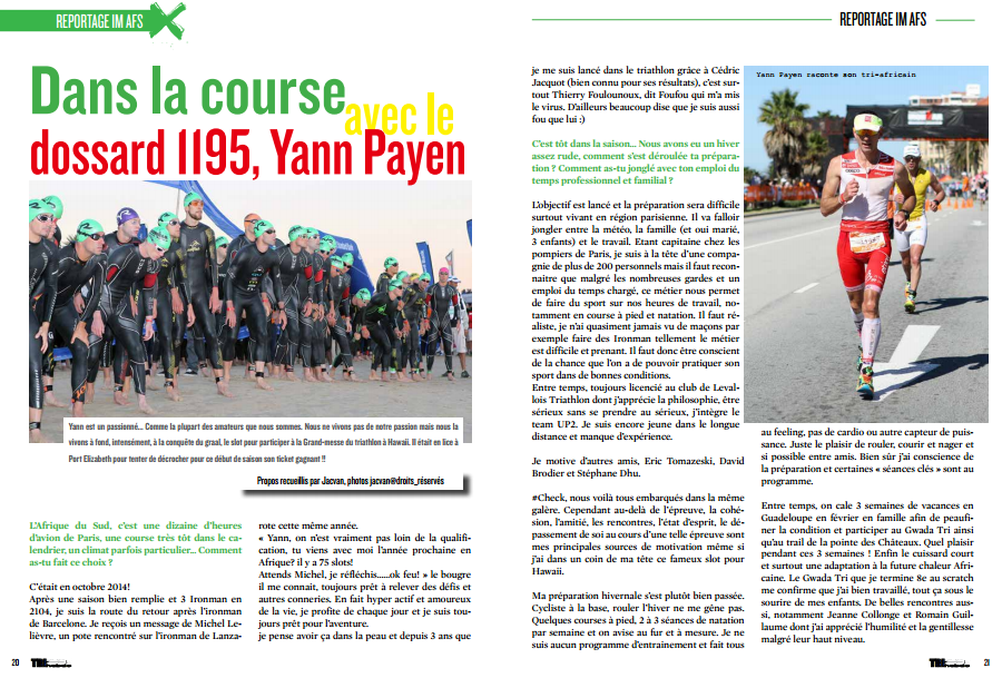 A lire dans TrimaX#139 : IM Afrique du Sud, dans la course avec Yann Payen