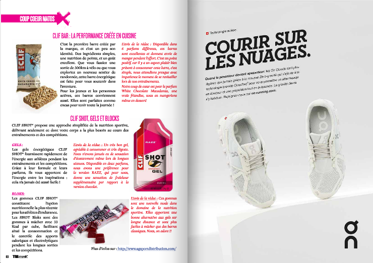 A découvrir dans TrimaX#140 : Clif Bar, Shot, gels et blocks