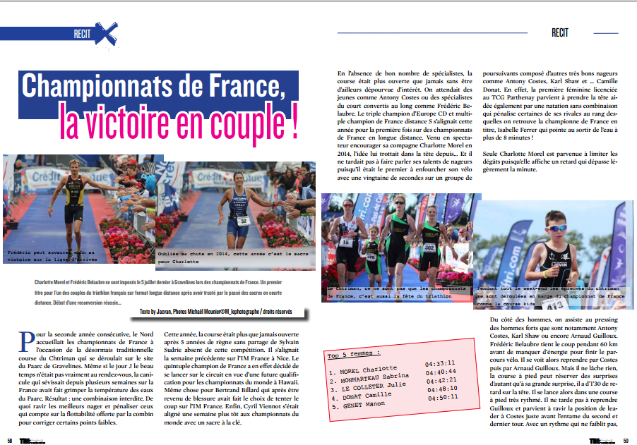 A lire dans TrimaX#143 : Championnats de France, la victoire en couple !
