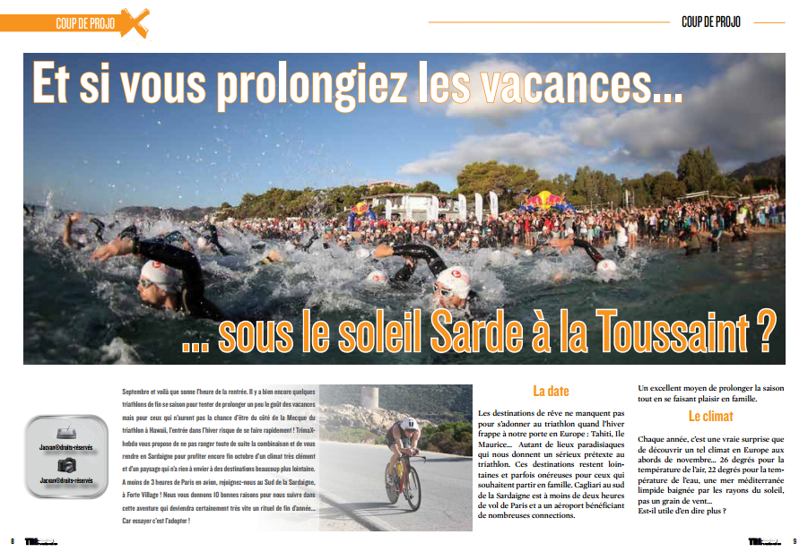 A lire dans TrimaX#144 : Et si vous prolongiez les vacances sous le soleil Sarde à la Toussaint ?