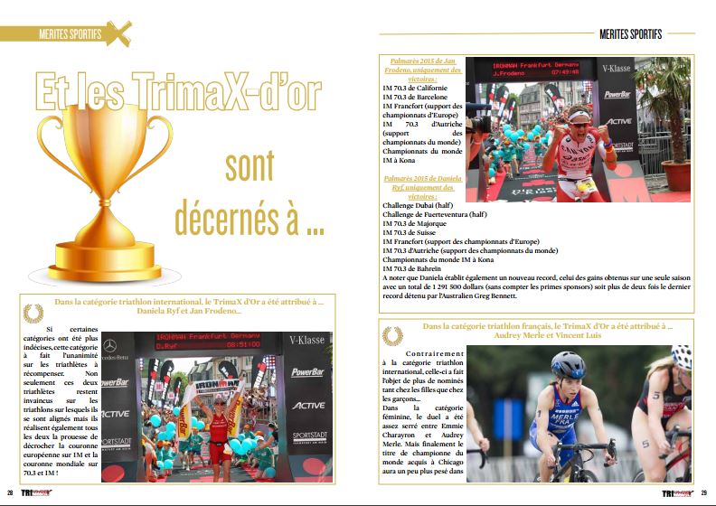 Et les TrimaX-d’or sont décernés à …