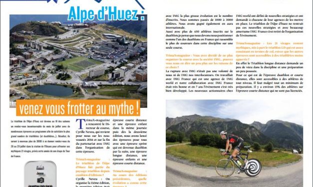 Alpe d’Huez : venez vous frotter au mythe ! à lire dans TrimaX#153