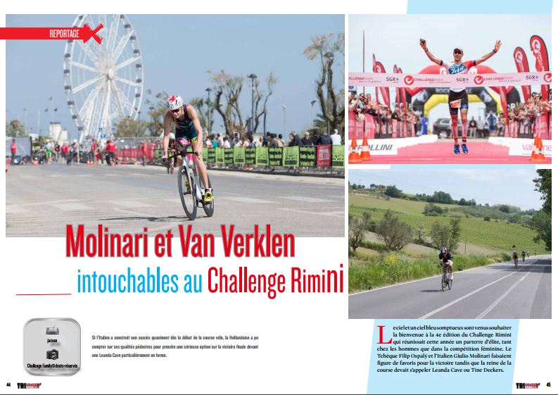 Molinari et Van Verklen intouchables au ChallengeRimini, à lire dans TrimaX#153