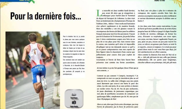 Pour la dernière fois… David Hauss prend la plume dans TrimaX#153