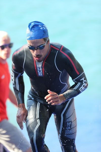 Manuel Kung a réalisé la meilleure natation devançant le nageur Julien Pousson
