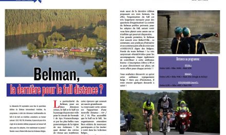 Belman, la dernière pour le full distance ?, la réponse dans TrimaX#154
