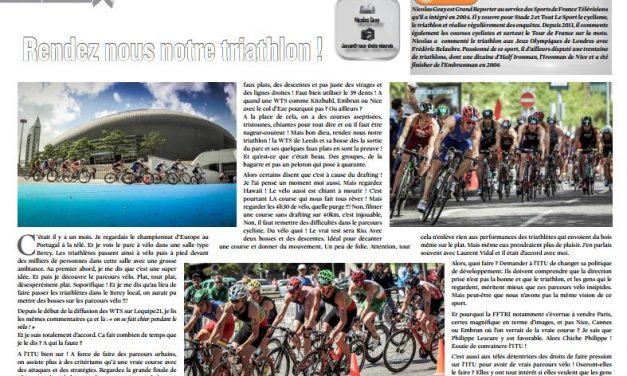 « Rendez nous notre triathlon ! », C’est ce mois-ci dans TrimaX#154