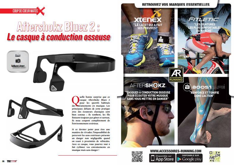 A découvrir dans TrimaX#155 : Aftershokz Bluez 2 : le casque à conduction osseuse