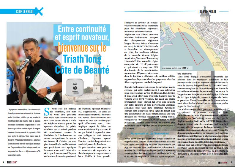 A ne pas manquer dans TrimaX#155 le Triathlon de Royan :  entre continuité et esprit novateur