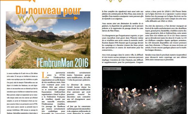 A découvrir dans TrimaX#155 : du nouveau pour l’EmbrunMan 2016