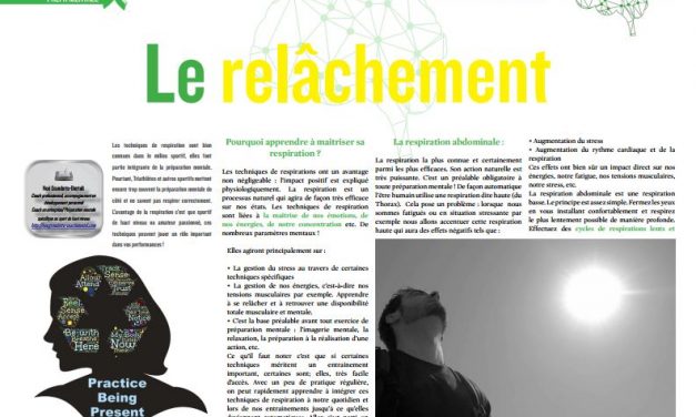 A lire dans TrimaX#156 : Le relâchement