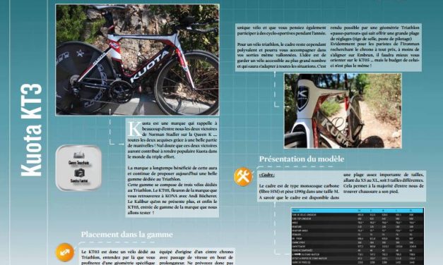 A découvrir dans TrimaX#156 : Kuota KT3