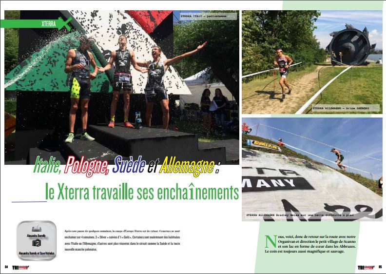 A lire dans TrimaX#156 : Italie,Pologne,Suède et Allemagne: le Xterra travaille ses enchaînements