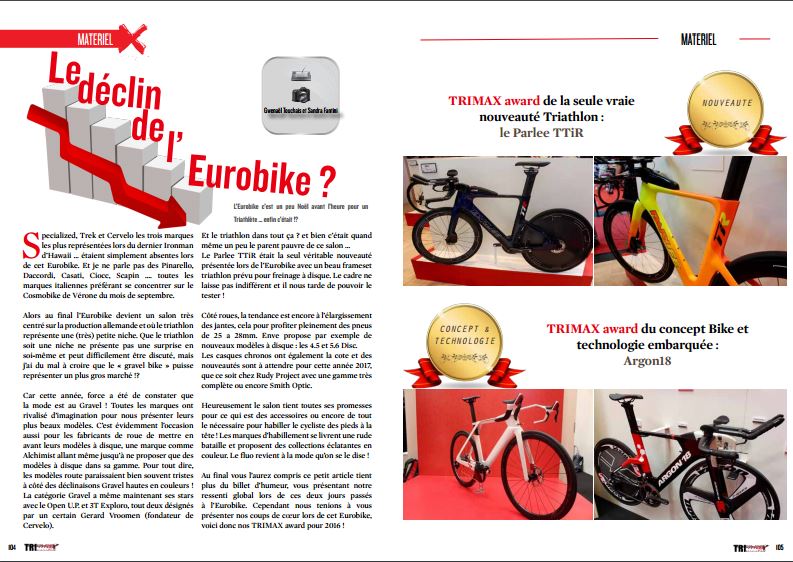 Le déclin de Eurobike ? c’est à lire dans TrimaX#157