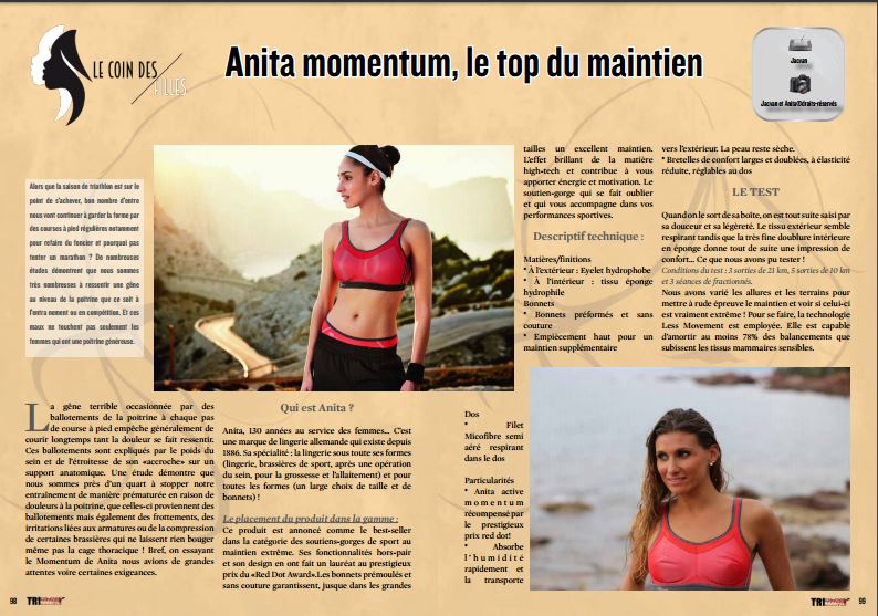 A découvrir dans TrimaX#157 : Anita momentum, le top du maintien