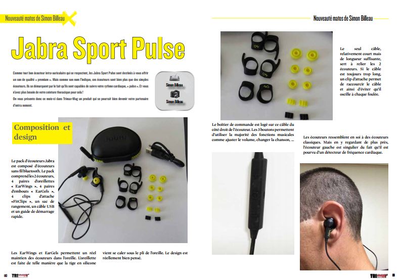 A découvrir ce mois-ci dans TrimaX#157 : Jabra Sport Pulse