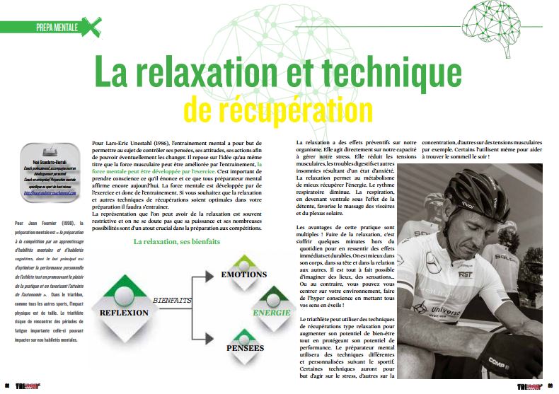 Découvrez dans TrimaX#157 : La relaxation et technique de récupération