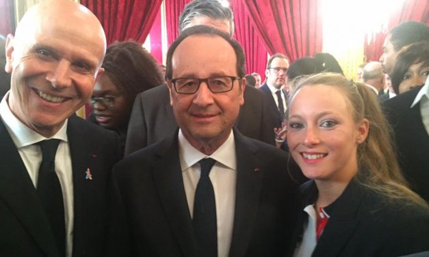 Gwladys Lemoussu médaillée de bronze aux Jeux paralympiques honorée à l’Elysée