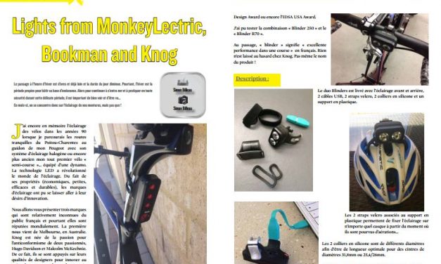 TrimaX#159 vous présente le Lights from MonkeyLectric, Bookman and Knog