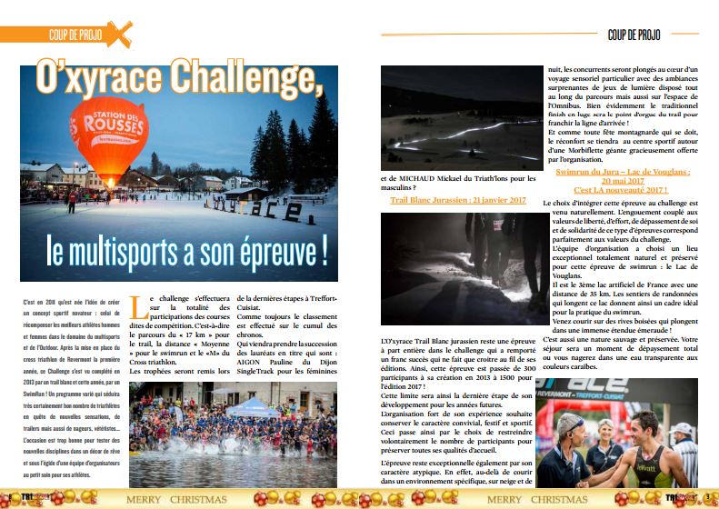 A découvrir dans TrimaX#159 l’ O’xyrace Challenge