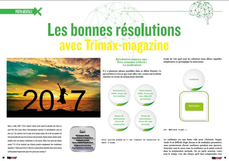 Les bonnes résolutions avec TrimaX#160