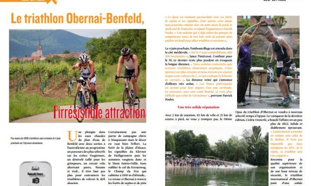 Découvrez dans TrimaX#161 : Le triathlon d&rsquo;Obernai-Benfeld l’irrésistible attraction