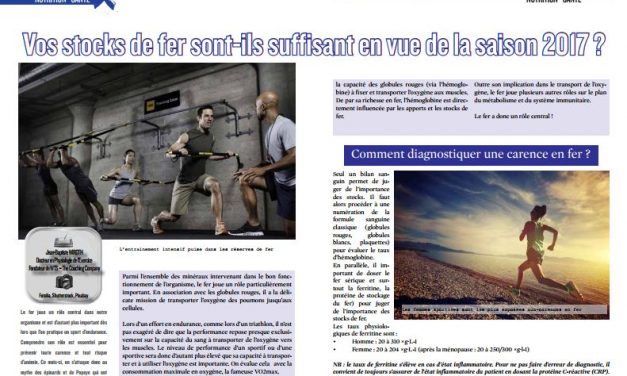 A ne pas manquer dans TrimaX#161 :  Vos stocks de fer sont-ils suffisant en vue de la saison 2017 ?