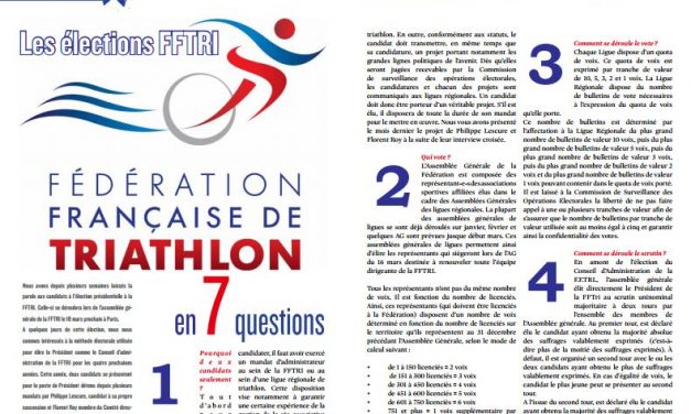 A ne pas manquer dans TrimaX#161 : Les élections FFTRI en7 questions