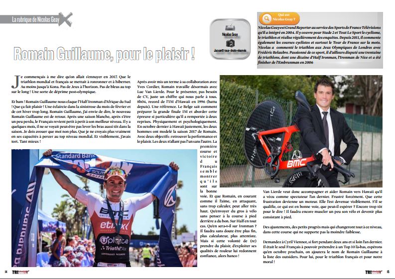 A lire dans TrimaX#161 la rubrique de Nicolas Geay consacrée à Romain Guillaume