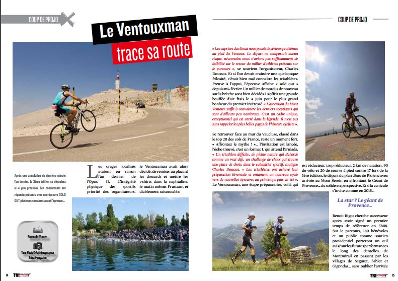 A découvrir dans TrimaX#162 :  Le Ventouxman
