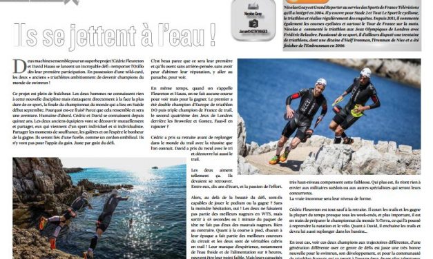 A lire dans TrimaX#163 : Ils se jettent à l’eau !